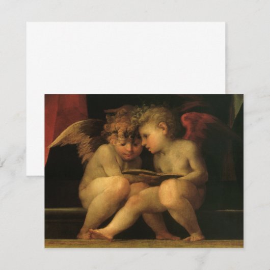 Two Cherubs Reading by Rosso Fiorentino, Angels (Vorne/Hinten)