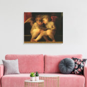 Two Cherubs Reading by Rosso Fiorentino, Angels Leinwanddruck (Insitu (Wohnzimmer))