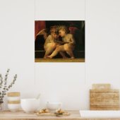 Two Cherubs Reading by Rosso Fiorentino, Angels Poster (Küche)