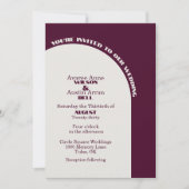 Two Color Cloud Dancer White and Burgundy Arch  (Vorderseite)