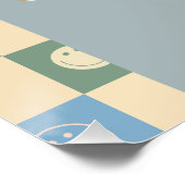 Two Cool Dude Boys 2nd Birthday Welcome Sign Poster (Ecke)