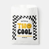 Two Cool Retro Arch Second 2nd Birthday Party Geschenktütchen (Vorderseite)