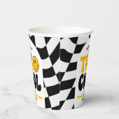 Two Cool Retro Arch Second 2nd Birthday Party Pappbecher (Rechts)