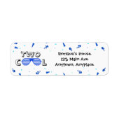 TWO Cool Sunglass 2nd Birthday Party Paper Plates (Vorne)