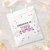 TWO Cool Sunglass 2nd Birthday Party Paper Plates Geschenktütchen (Ausgeschnitten)