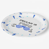 TWO Cool Sunglass 2nd Birthday Party Paper Plates Pappteller (Schrägansicht)