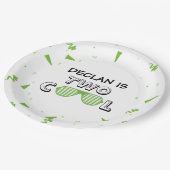 TWO Cool Sunglass 2nd Birthday Party Paper Plates Pappteller (Schrägansicht)