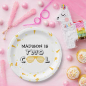 TWO Cool Sunglass 2nd Birthday Party Pappteller (Party)