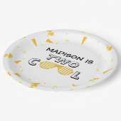 TWO Cool Sunglass 2nd Birthday Party Pappteller (Schrägansicht)