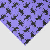 Two Cowboys on Horseback Silhouettes - Periwinkle Seidenpapier (Detail)