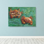 Two Crabs (F606) Van Gogh Fine Art Leinwanddruck (Insitu (Holzboden))