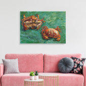 Two Crabs (F606) Van Gogh Fine Art Leinwanddruck (Insitu (Wohnzimmer))