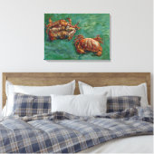 Two Crabs (F606) Van Gogh Fine Art Leinwanddruck (Insitu (Schlafzimmer))