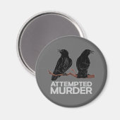 Two Crows = Attempfänger Magnet (Vorderseite/Rückseite)