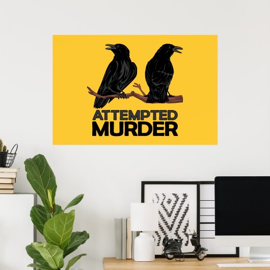 Two Crows = Attempfänger Poster (Heimbüro)