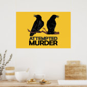 Two Crows = Attempfänger Poster (Küche)