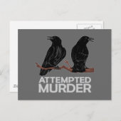 Two Crows = Attempfänger Postkarte (Vorne/Hinten)