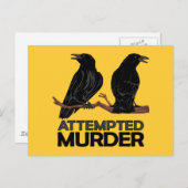Two Crows = Attempfänger Postkarte (Vorne/Hinten)