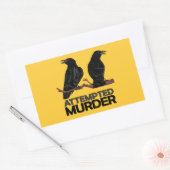 Two Crows = Attempfänger Rechteckiger Aufkleber (Umschlag)
