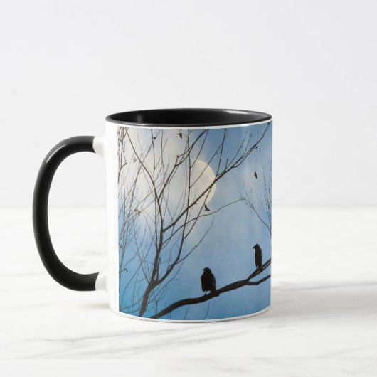 Two Crows On A Branch Tasse (Links)