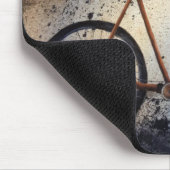 Two Crows on Vintage Bike Mousepad (Ecke)