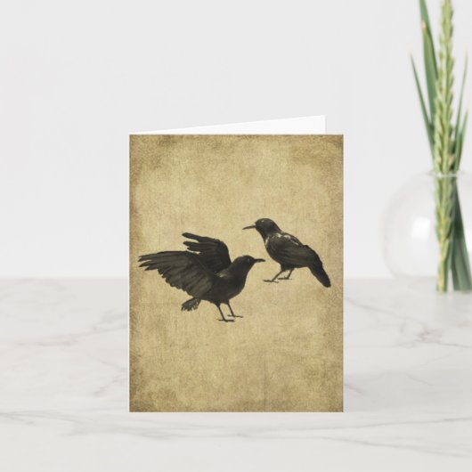 Two Crows- Prim Lil Note Card Karte (Vorderseite)