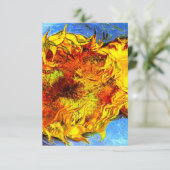 Two Cut Sunflowers Van Gogh Begleitkarte (Stehend Vorderseite)