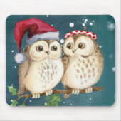 Two cute drawn Owls Mousepad (Vorne)