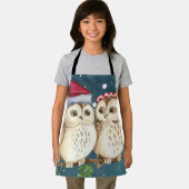 Two cute drawn Owls Schürze (Insitu)