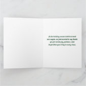 Two Dance Teachers Twirling Thankful Christmas Karte (Innenseite)