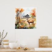 Two Deer Poster (Küche)