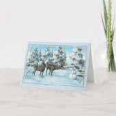 Two Dees und ein Snowman Dankeskarte (Vorderseite)