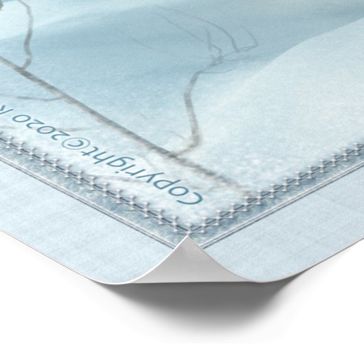 Two Dees und ein Snowman Poster (Ecke)