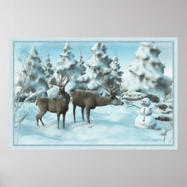 Two Dees und ein Snowman Poster