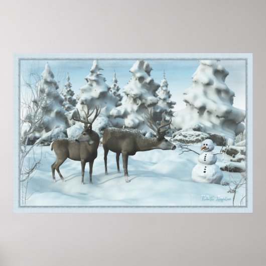 Two Dees und ein Snowman Poster (Vorne)