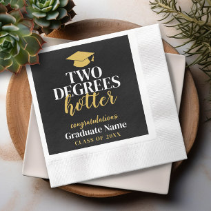 Two Degrees Hotter - Name - Black Gold Abschluss Serviette