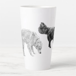 Two-Dog Sniffari in Fine Grain Milchtasse