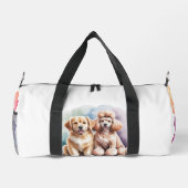 Two Dogs Groomer Personalized Duffle Bag (Rückseite)