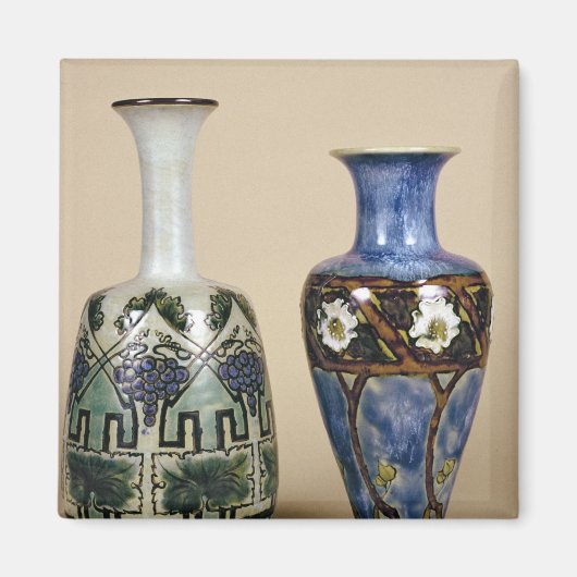 Two Doulton vases by Eliza Simmance, c.1880 Magnet (Vorne)