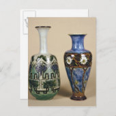 Two Doulton vases by Eliza Simmance, c.1880 Postkarte (Vorne/Hinten)