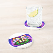 Two Doves  spring  Getränkeuntersetzer (Seite)