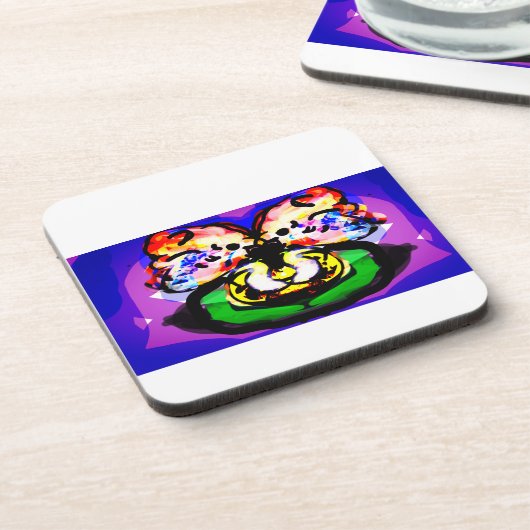 Two Doves  spring  Getränkeuntersetzer (Linke Seite)