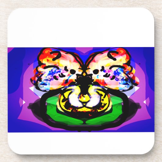 Two Doves  spring  Getränkeuntersetzer (Vorderseite)