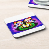 Two Doves  spring  Getränkeuntersetzer (Linke Seite)