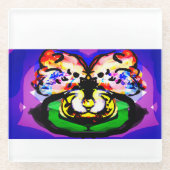 Two Doves  spring  Glasuntersetzer (Vorderseite)