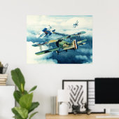 Two Down to Glory von William S. Phillips Poster (Heimbüro)