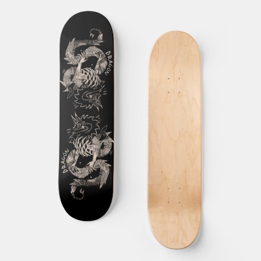 Two dragon sketch skateboard (Vorderseite)