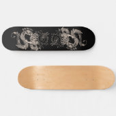 Two dragon sketch skateboard (Horizontal)
