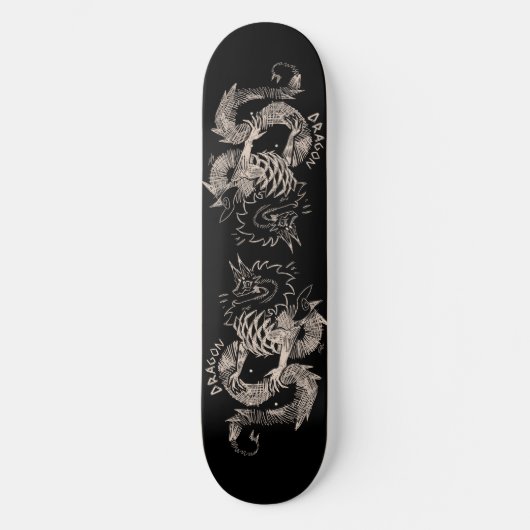 Two dragon sketch skateboard (Vorderseite)