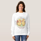 two ducks and love , you are the quack of my heart sweatshirt (Vorne ganz)